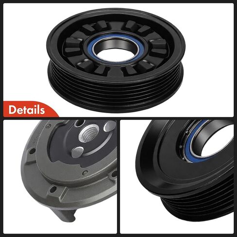 طقم قابض ضاغط مكيف الهواء A-Premium متوافق مع Land Rover Range Rover/Range Rover Sport 2006-2009، LR3 2005-2007، LR3 2008-2009 4.4L & Jaguar XF 2009-2010 4.2L in Kuwait