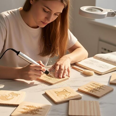 36 PCS Wood Coasters for Crafts, Unfinished Wood Coasters Bulk Wooden Coaster for Crafts with Anti-Slip Pads Natural Color DIY Coaster for DIY Creation, Painting, Sculpting and Home Decoration in Saudi Arabia