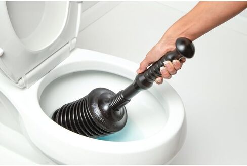 Master Plunger MP500-3 Heavy Duty All Purpose Plunger, Laundry Tubs, Bath Tubs, Kitchen Sinks, Garbage Disposal, Toilets Commercial & Residential Use. Equipped with Air Release Valve, Black in Saudi Arabia