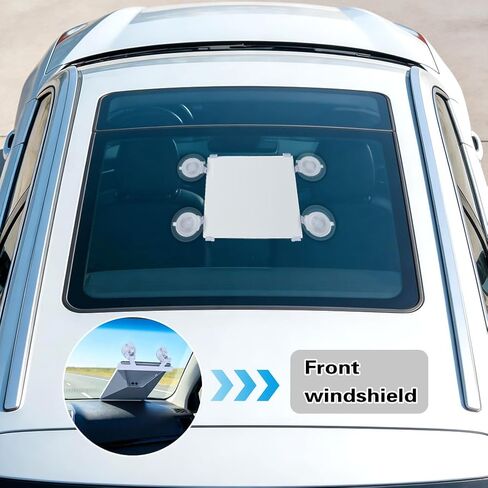 Starlink Mini Mount, Heavy Duty Suction Cup Mount with 4 Strong Nano Gel Pads, Tool-Free Car Mount for Sunroof, Windshield, Dashboard & Exterior Car Body, Starlink Mini Accessories in Saudi Arabia