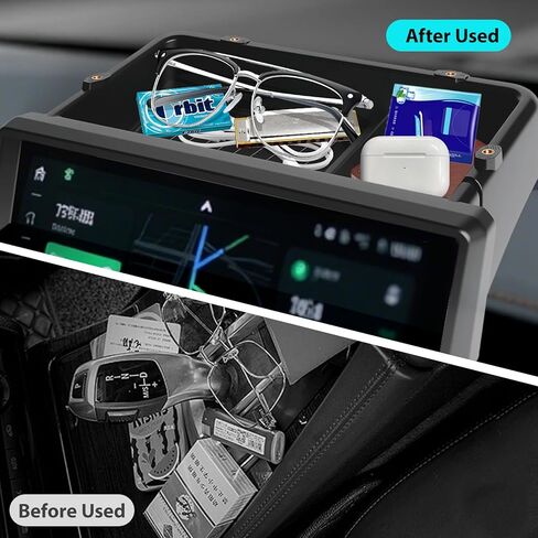 AZEAM Dashboard Behind Screen Storage Box (14 Inch Screen Only) for 2024 2025 2026 Toyota Tacoma & 2025 2026 4Runner Accessories, Center Console Organizer Tray with Anti-Slid Silicone Pad in Saudi Arabia