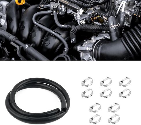 5Ft ID 5/8 Heater Hose, Rubber Radiator Hose with 650PSI Rupture Pressure for Water/Gas Transportation, Professional Car Accessories Coolant Hoses for Vehicle Cooling Systems in Kuwait