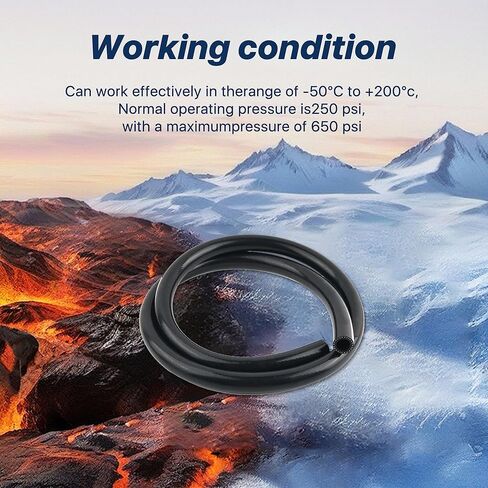 5Ft ID 5/8 Heater Hose, Rubber Radiator Hose with 650PSI Rupture Pressure for Water/Gas Transportation, Professional Car Accessories Coolant Hoses for Vehicle Cooling Systems in Kuwait