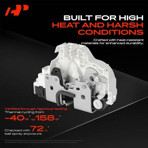 A-Premium Rear Left Driver Side Door Lock Actuator Compatible with Jeep Wrangler 2019-2024, Gladiator 2020-2023 in Kuwait