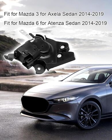 Rear Trunk Lock Latch Actuator Fit for Mazda 3 Axela Sedan Mazda 6 Atenza Sedan 2014-2019, Car Tailgate Door Lock Actuator Replace BHF6-56-820 BKC356820F BKC3-56-820F in Kuwait