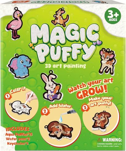 Artnedu 3D Art Kit-Magic Puffy,Kids Crafts,Astronauts & Space Theme,DIY Color & Inflate Activity, Creative Gift for Girls & Boys Ages 4, 5, 6, 7, 8, 9, 10 in Saudi Arabia
