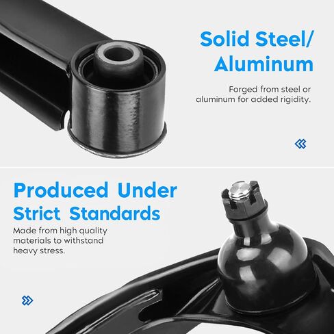 8 PCS Front Upper & Lower Control Arm w/Ball Joint for 04-10 Infiniti QX56, 04-15 Nissan Pathfinder Armada Titan, Outer Tie Rods End + Sway Bars Suspension Kit K620650 K620649 K620512 in Kuwait