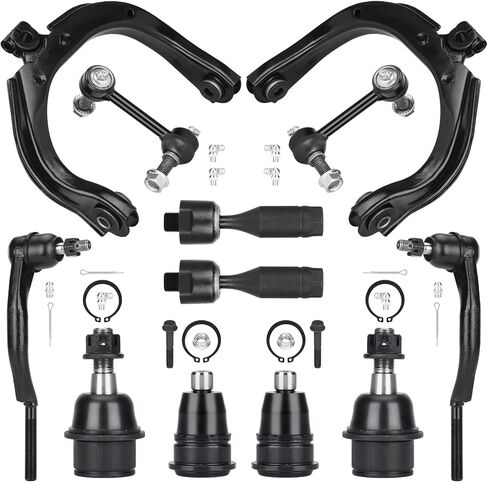 Front Upper Control Arms Assembly Passenger Driver Side with Upper Lower Ball Joint Suspension Kit for Buick Rainier 2004-2007 for Chevrolet SSR Trailblazer EXT for GMC Envoy XL XUV for Isuzu Ascender in Kuwait