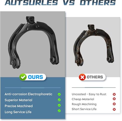Front Upper Control Arms Assembly Passenger Driver Side with Upper Lower Ball Joint Suspension Kit for Buick Rainier 2004-2007 for Chevrolet SSR Trailblazer EXT for GMC Envoy XL XUV for Isuzu Ascender in Kuwait