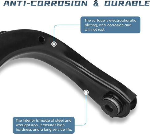 Front Upper Control Arms Assembly Passenger Driver Side with Upper Lower Ball Joint Suspension Kit for Buick Rainier 2004-2007 for Chevrolet SSR Trailblazer EXT for GMC Envoy XL XUV for Isuzu Ascender in Kuwait