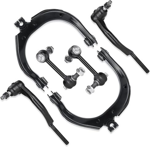 Front Upper Control Arms Assembly Passenger Driver Side with Upper Lower Ball Joint Suspension Kit for Buick Rainier 2004-2007 for Chevrolet SSR Trailblazer EXT for GMC Envoy XL XUV for Isuzu Ascender in Kuwait