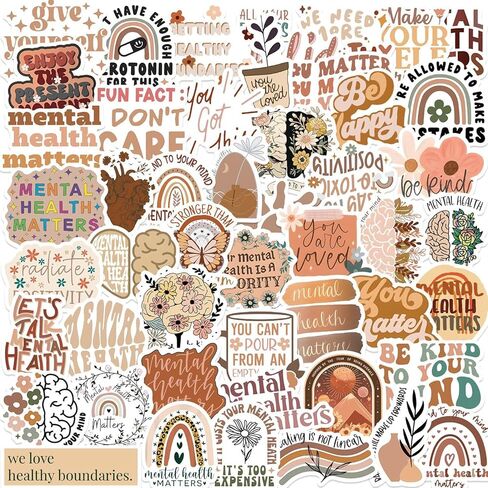 50pcs Funny Lady Makeup Stickers, Mixed Different Lipstick Cosmetic Mirror Sticker for Laptops Decals Phone Water Bottle Computer Award Sticker, Waterproof PVC Vinyl in Kuwait
