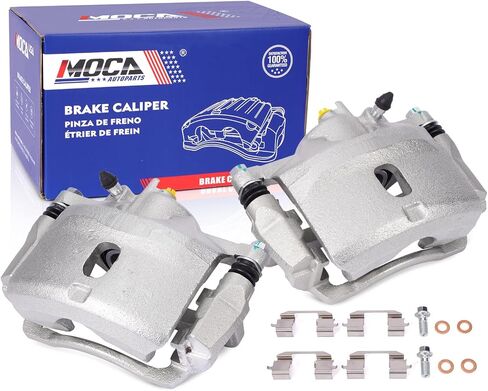 MOCA Front Left & Right Brake Calipers W/Bracket Fit 1996-2000 for Honda Civic 1.6L, 2006-2011 for Honda Civic 1.8L, 2010-2014 for Honda Insight 1.3L in Kuwait