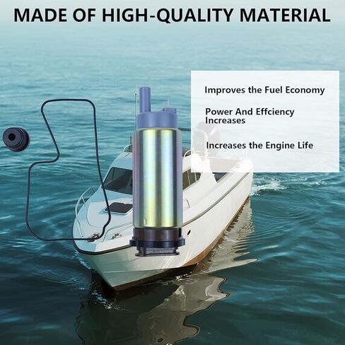 Fuel Pump Compatible with Mercury 20HP 25HP 30HP 40HP 50HP 60HP 4-Stroke Outboard (2002-2012) - Replaces 892267A51, 898101T67, 892267530, 16735-ZW5-003, 7206782, 6990188 - Includes Filter & Gaskets in Saudi Arabia