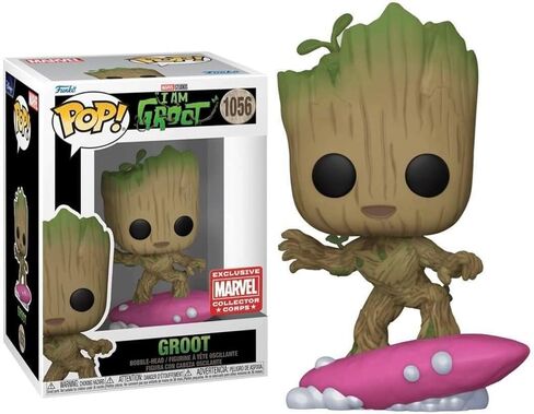 Funko Pop Groot #1056 Marvel Collector Corps Exclusive Disney+ I am Groot in Kuwait