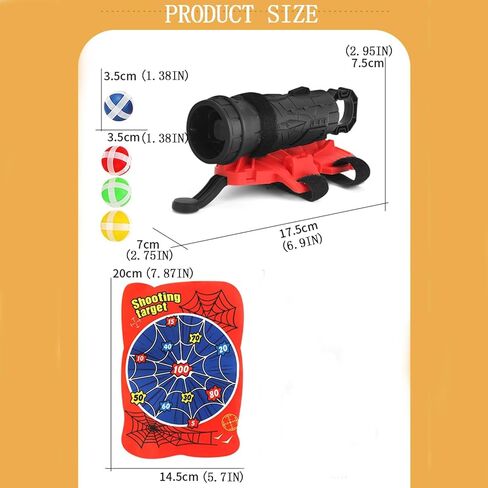 4 Pack Spider Web Shooters Hero Launcher Wrist Toy Set, Educational Toy Set for Boys Age 4-8，Hero Cosplay Gloves with Wrist Toy Funny Decorate Kids in Saudi Arabia