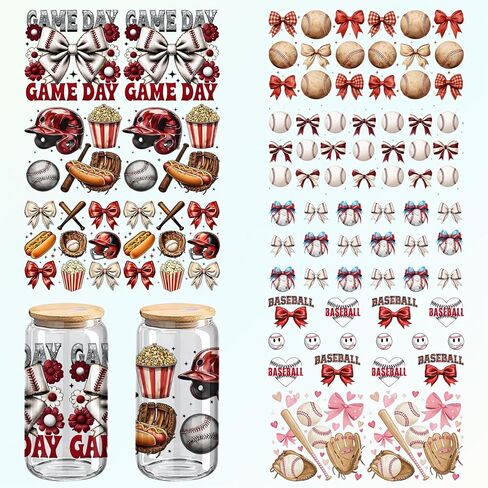 Soccer UV DTF Cup Wraps, 8-Pack Cup World Stickers16 oz Cups, Glass and Wood Crafts, 11 * 5 Inches (781) in Kuwait