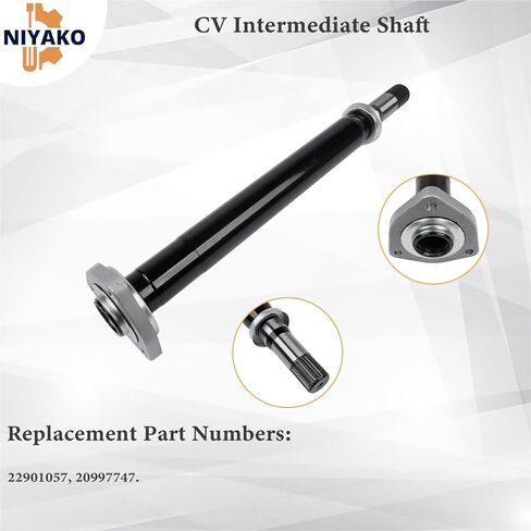 CV Intermediate Shaft Replacement# 22901057 20997747 Fit 2010-2015 Allure LaCrosse Regal, 2010-2019 SRX XTS, 2013-2020 Chevy Impala Malibu in Kuwait