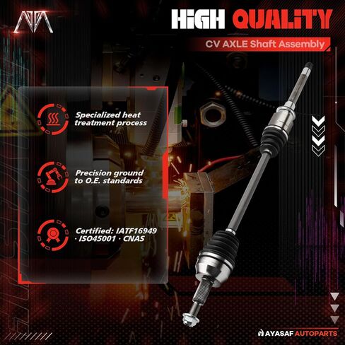Front Left & Right Side CV Axle Shaft Assembly Compatible with Dodge Durango 2011-2023, Jeep Grand Cherokee 2011-2022, V6 3.0L 3.6L V8 5.7L,Replace# 66-3758 66-3759 in Kuwait