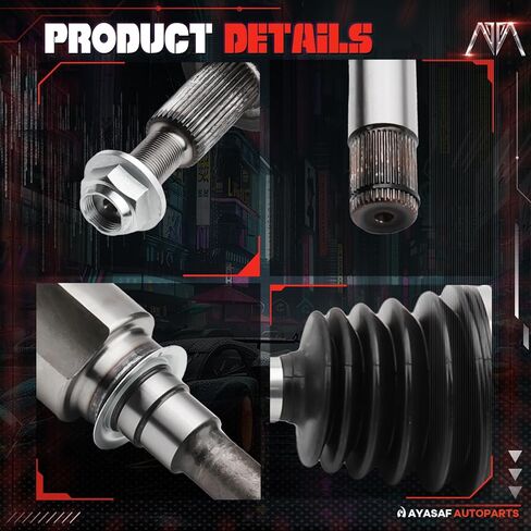 Front Left & Right Side CV Axle Shaft Assembly Compatible with Dodge Durango 2011-2023, Jeep Grand Cherokee 2011-2022, V6 3.0L 3.6L V8 5.7L,Replace# 66-3758 66-3759 in Kuwait