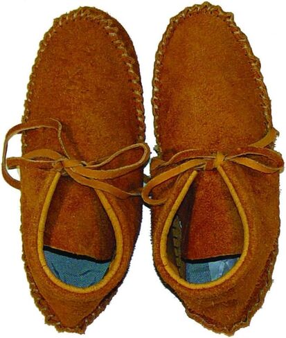 Make Your Own Moccasins - DIY Leather Moccasin Craft Project - Handmade Moccasins Kit - Miscellaneous Brown or Tan Colors (Size 11 - Suede) in Saudi Arabia