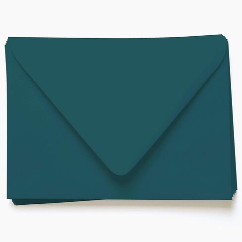 Dark Teal Blue Envelopes - A9 Gmund Colors Matt 5 3/4 x 8 3/4 Euro Flap 81T, 25 Pack in Saudi Arabia