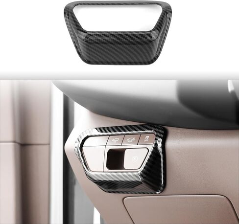 YOUTOOCAR Carbon Fiber Pattern Automobile Front lamp Adjusting Part Cover Compatible with Kia EV9 2024-2026 Accessories in Kuwait