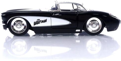 Jada Universal Monsters 1:24 1957 Chevy Corvette Die-cast Car & 2.75" Wolfman Figure, Toys for Kids and Adults in Kuwait