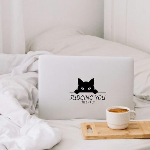 (2PCS) Judging You Silently Car Decal 5 Inch No Background, Unique Humorour Vinyl Decal, Cat Car Stickers and Decals for Back Window, Sarcastic Bumper Stickers in Saudi Arabia