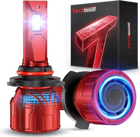 مصابيح LED للسيارات من Torchbeam، سطوع 85,000 لومن، نوع المقبس المتوافق H13، 6500 كلفن أبيض بارد، عمر افتراضي يزيد عن 120,000 ساعة، عبوة من قطعتين in Kuwait
