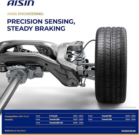 AISIN AFTERMARKET BSFD-00851 Set of 2 Front Left and Right ABS Wheel Speed Sensor - Compatible with Ford E-Transit 2022-2024, Transit-150 Transit-250 Transit-350 2020-2025 in Kuwait