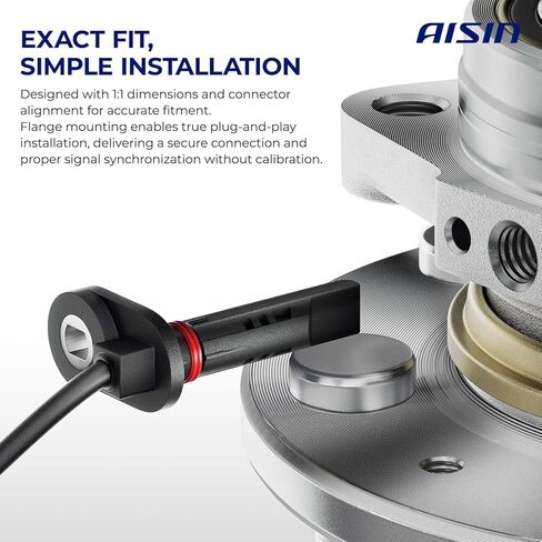 AISIN AFTERMARKET BSFD-00851 Set of 2 Front Left and Right ABS Wheel Speed Sensor - Compatible with Ford E-Transit 2022-2024, Transit-150 Transit-250 Transit-350 2020-2025 in Kuwait