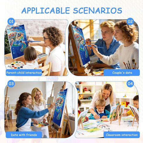 zpptAugs Paint by Numbers Kit for Adults Beginners，Sea Turtle Acrylic Adult Paint by Number Kits on Canvas,Digital Oil Number Painting Kits for Home Decor Gift 12"x16"(Without Frame) in Kuwait