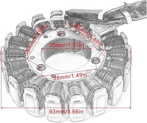3210105300 Ignition Stator Magneto Coil for GN125 1982-2001 GS125 1982-1994 TU125 1999 in Saudi Arabia