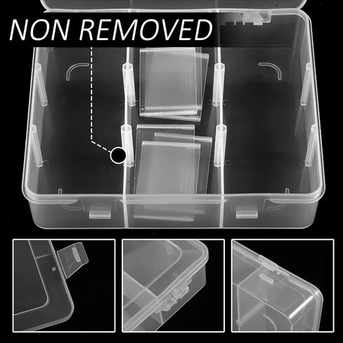9 Grids Plastic Organizer Box Organizer Box with Dividers Embroidery Floss-Organizer Button Nail Boxes for Press Ons Multi Compartment Storage Boxes for Crafts Earrings Screws Pins Parts Electronics in Kuwait