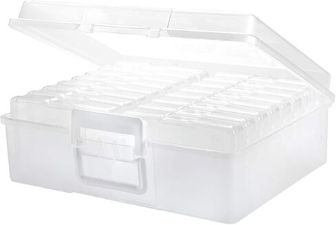 MICHAELS Photo & Craft Storage Box by Recollections - Modern, White, 14.9 x 12 x 5 inches in Kuwait