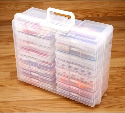 MICHAELS Photo & Craft Storage Box by Recollections - Modern, White, 14.9 x 12 x 5 inches in Kuwait