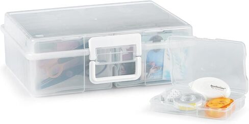 MICHAELS Photo & Craft Storage Box by Recollections - Modern, White, 14.9 x 12 x 5 inches in Kuwait