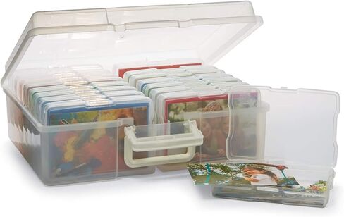 MICHAELS Photo & Craft Storage Box by Recollections - Modern, White, 14.9 x 12 x 5 inches in Kuwait
