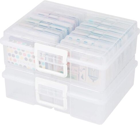 MICHAELS Photo & Craft Storage Box by Recollections - Modern, White, 14.9 x 12 x 5 inches in Kuwait