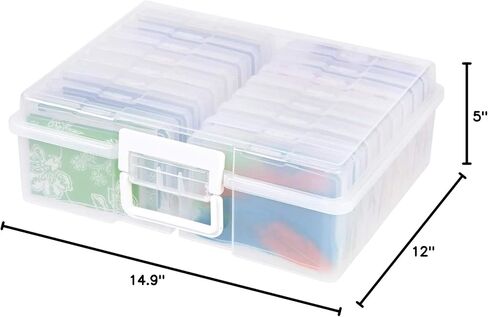 MICHAELS Photo & Craft Storage Box by Recollections - Modern, White, 14.9 x 12 x 5 inches in Kuwait