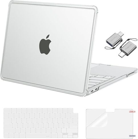MOSISO Compatible with MacBook Neo Case 13 inch 2026 Release A3404, Precision-Matched to Laptop Color,4 in 1 Kit Slimness Case Anti-Crack Hard Shell with Reinforced Surround&Corner Defense, Indigo in Kuwait
