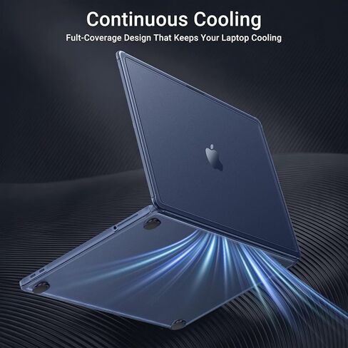 MOSISO Compatible with MacBook Neo Case 13 inch 2026 Release A3404, Precision-Matched to Laptop Color,4 in 1 Kit Slimness Case Anti-Crack Hard Shell with Reinforced Surround&Corner Defense, Indigo in Kuwait
