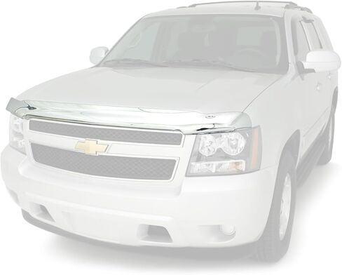 Auto Ventshade [AVS] Chrome Hood Shield / Protector | Fits 2015 - 2022 GMC Canyon | Medium Profile Bug Deflector - 1 pc., Chrome | 680556 in Kuwait