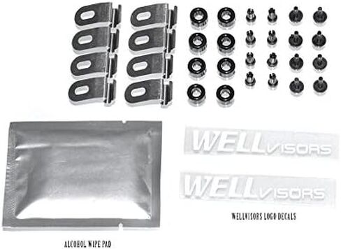 WellVisors Window Visors Wind Deflectors Compatible with Toyota 2011-2020 Sienna Premium Series Rain Guards 3-847TY037 in Kuwait