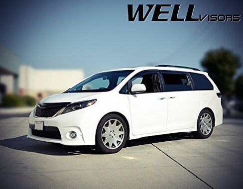 WellVisors Window Visors Wind Deflectors Compatible with Toyota 2011-2020 Sienna Premium Series Rain Guards 3-847TY037 in Kuwait