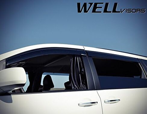 WellVisors Window Visors Wind Deflectors Compatible with Toyota 2011-2020 Sienna Premium Series Rain Guards 3-847TY037 in Kuwait