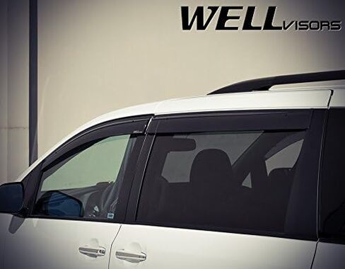 WellVisors Window Visors Wind Deflectors Compatible with Toyota 2011-2020 Sienna Premium Series Rain Guards 3-847TY037 in Kuwait