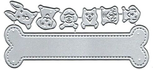 Dogs Bone Frame Dies Cuts Metal Cutting Dies Cut Stencils for DIY Scrapbooking Album Decorative Embossing Paper Card Making in Saudi Arabia