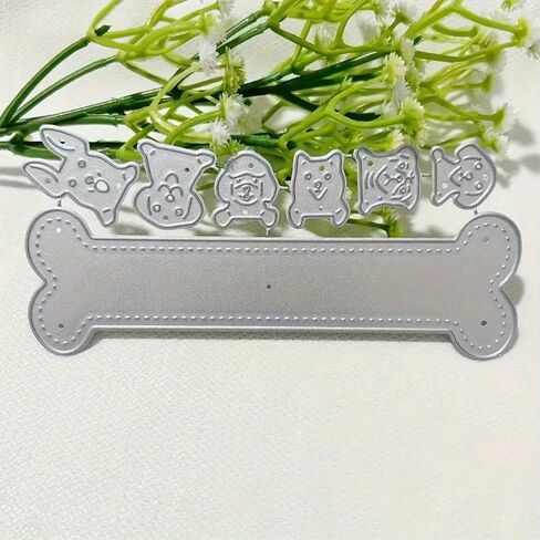 Dogs Bone Frame Dies Cuts Metal Cutting Dies Cut Stencils for DIY Scrapbooking Album Decorative Embossing Paper Card Making in Saudi Arabia